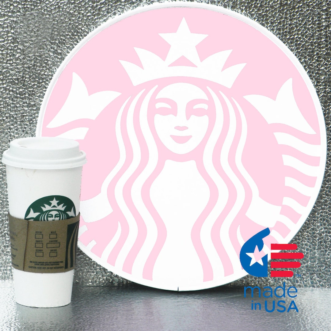 Starbucks Pink Siren, as a Framed Round Poster - Etsy | Etsy (US)