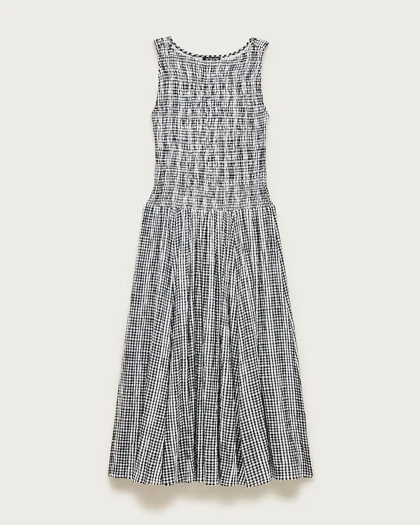 Lina midi dress in gingham | J. Crew US