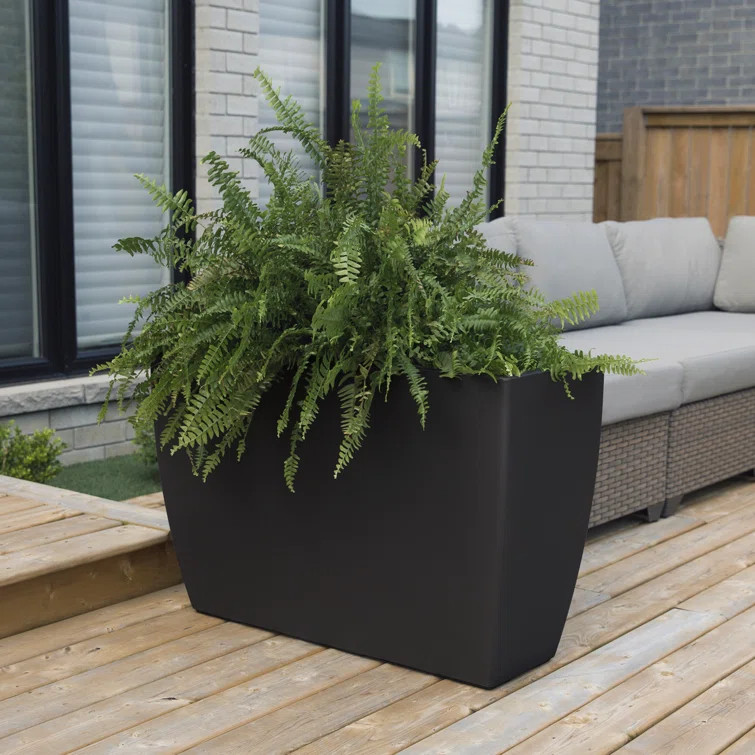 Self-Watering 36" Trough Resin Pot Planter | Wayfair North America