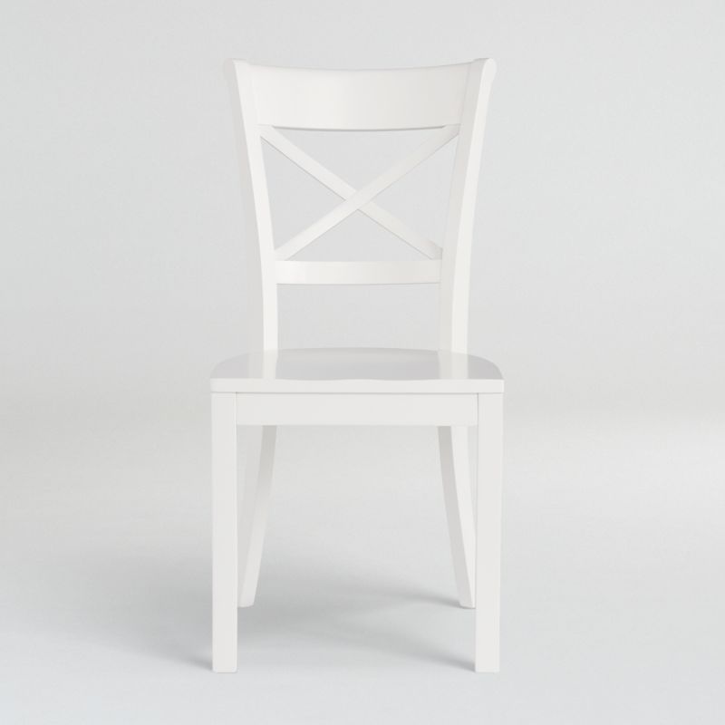 Vintner White Wood Dining Chair + Reviews | Crate and Barrel | Crate & Barrel