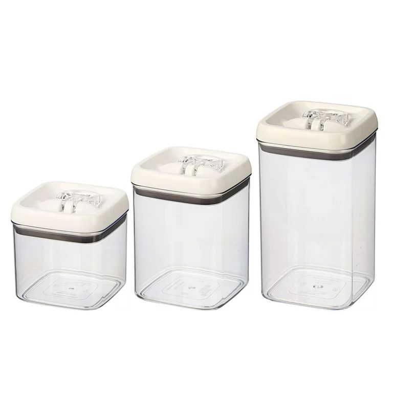 Better Homes & Gardens, Flip-Tite Dry Food Storage Containers, 4.5-cup, 7.5-cup & 10-cup | Walmart (US)