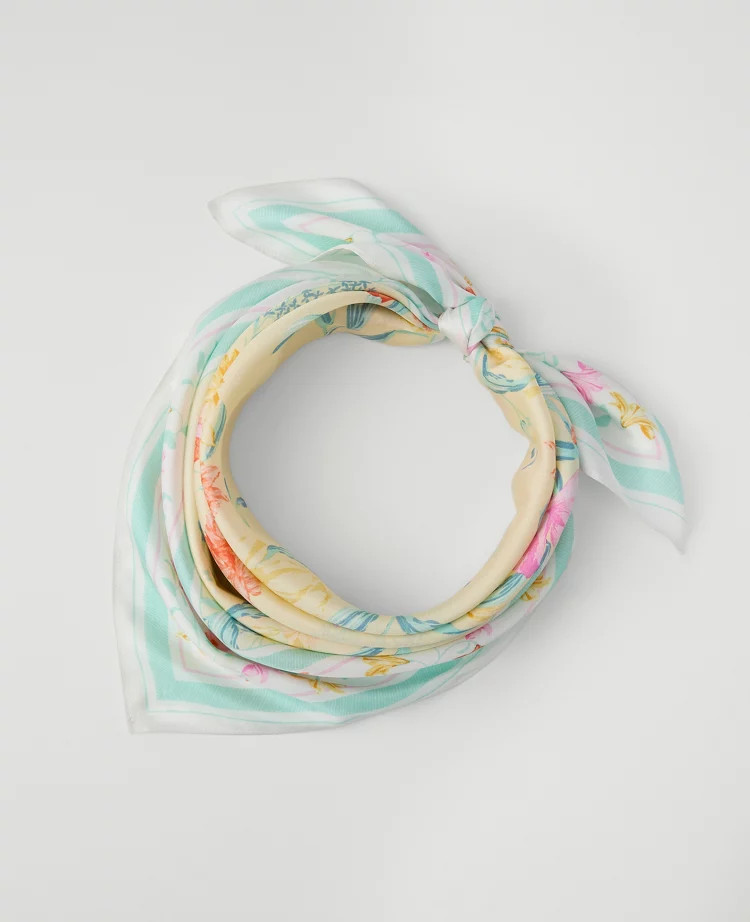 Floral Silk Scarf | Ann Taylor