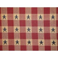 star Americana Material | Old Glory Home Decor Cotton Jacquard Wine & Navy Check Fat Quarter 18 X 22 | Etsy (US)