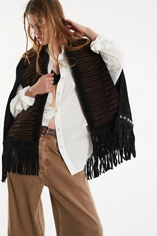 Understated Leather x FP Suede Poncho | Free People (Global - UK&FR Excluded)