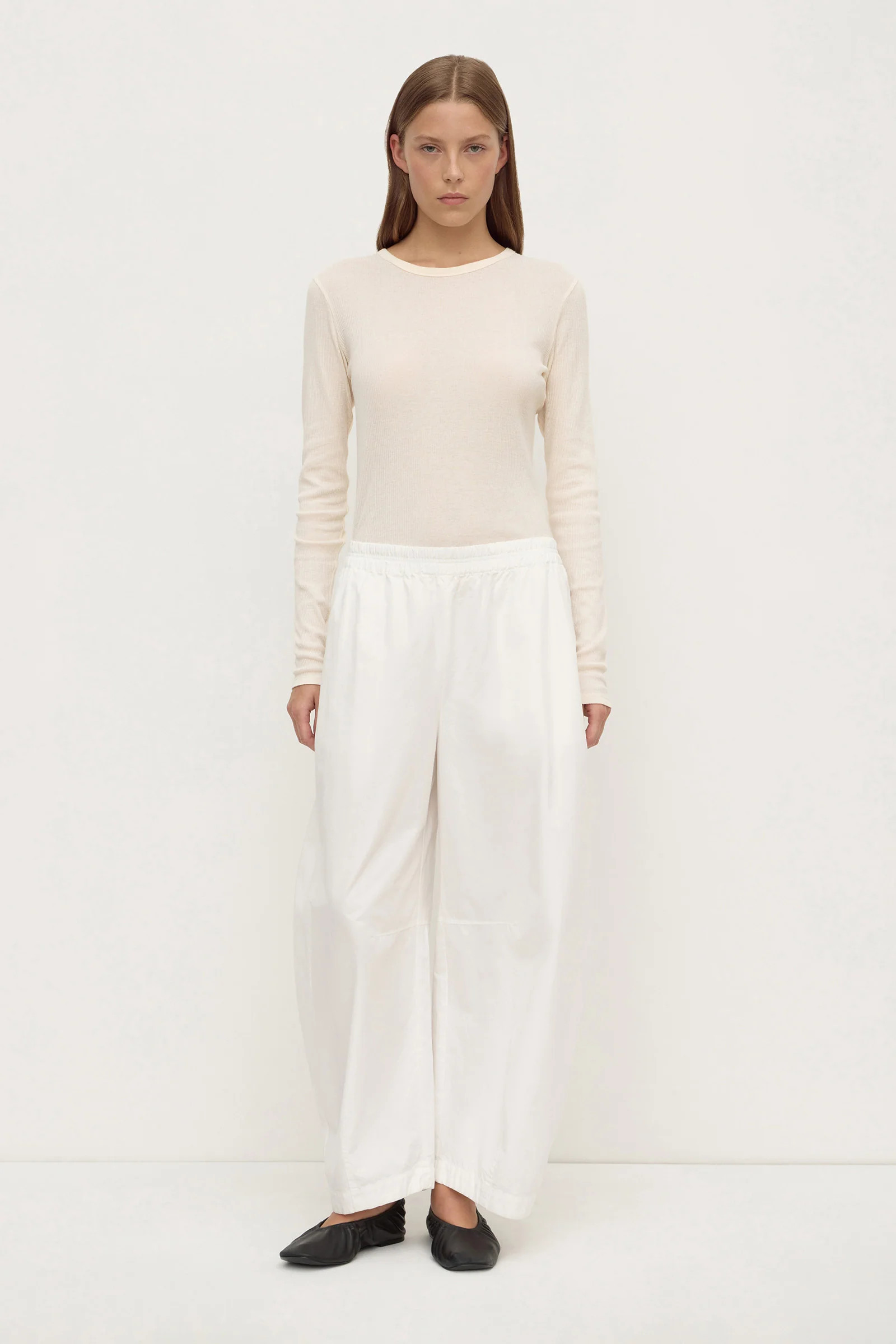 Lola Barrel Pant - 16 / White | Assembly Label