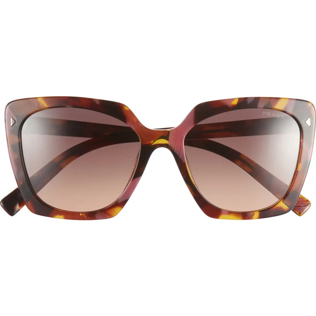 Prada 52mm Square Sunglasses in Grey Tort at Nordstrom | Nordstrom