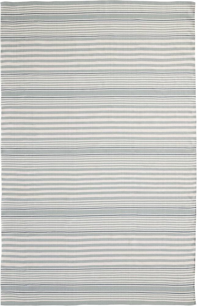 Dash and Albert Rugby Stripe Indoor/Outdoor Area Rug - Runner - 2.5' x 8' Light Blue - Striped Ha... | Amazon (US)