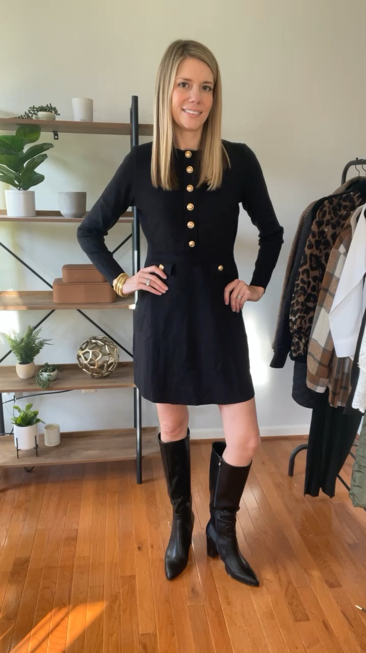 You can never go wrong with a little black dress and tall black boots! 🖤🖤

And here I go mixing black & brown again, can’t stop won’t stop! 👏👏

What I share: style over 30 | elevated style | comfy looks | affordable fashion | millennial looks | boots | office wear | lounge wear 

#lbd #littleblackdress #boots #millennialstyle #styleover30 #gold #officewear #amazonfinds #amazonfashion #ootd

#LTKSaleAlert #LTKFindsUnder50