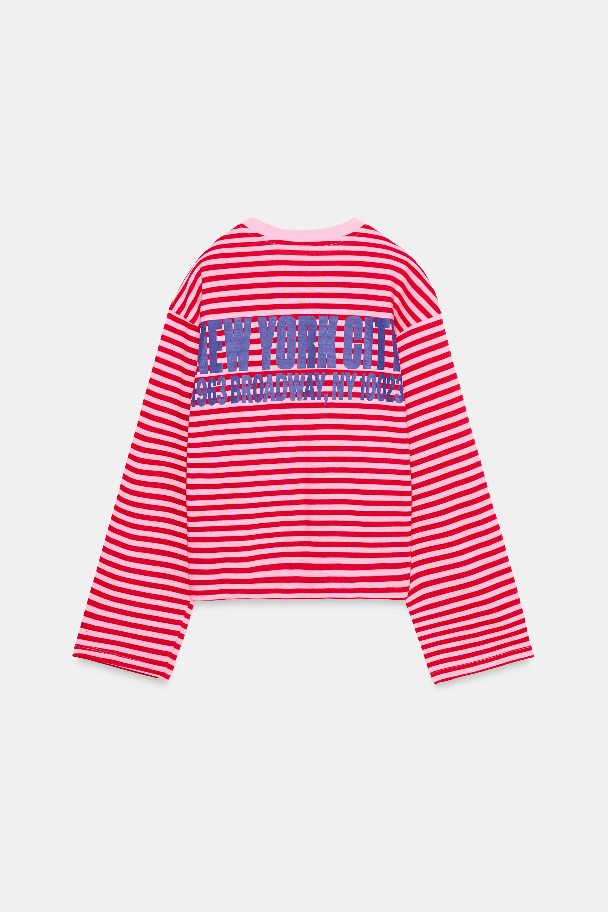 REGULAR FIT - ROUND NECK - REGULAR LENGTH - LONG SLEEVELong sleeve round neck T-shirt. Featuring ... | Zara DE
