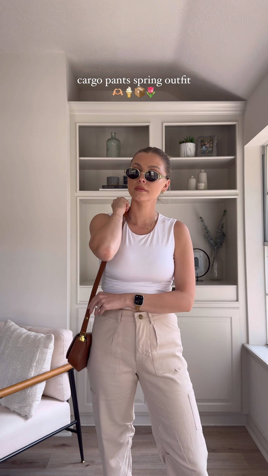 Everyday spring outfit series!! Tank in S, cargo pants in small long, sandals tts.

#LTKstyletip #LTKVideo #LTKSeasonal