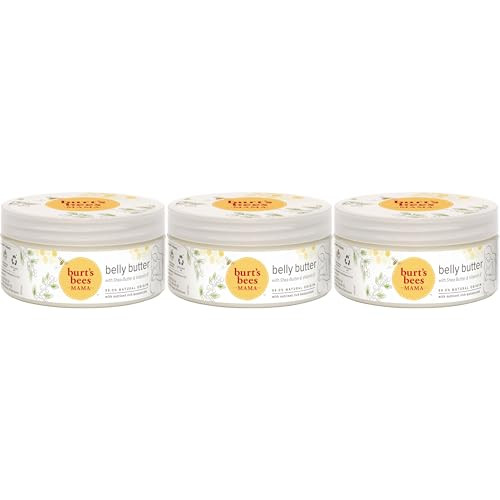 Burt's Bees Mama Belly Butter, 6.5 oz., 3 Tubs | Pregnancy Belly Cream, Great as Gifts for Baby Showers, Bump and Body Butter with Shea Butter & Vitamin E Rich Formula | Amazon (US)