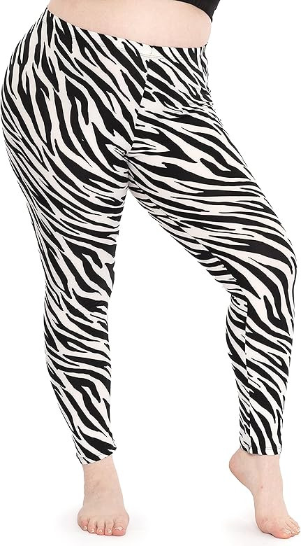 Women's Oh So Soft Plus Size Full and Knee Length Leggings | Small to 7X | Amazon (US)