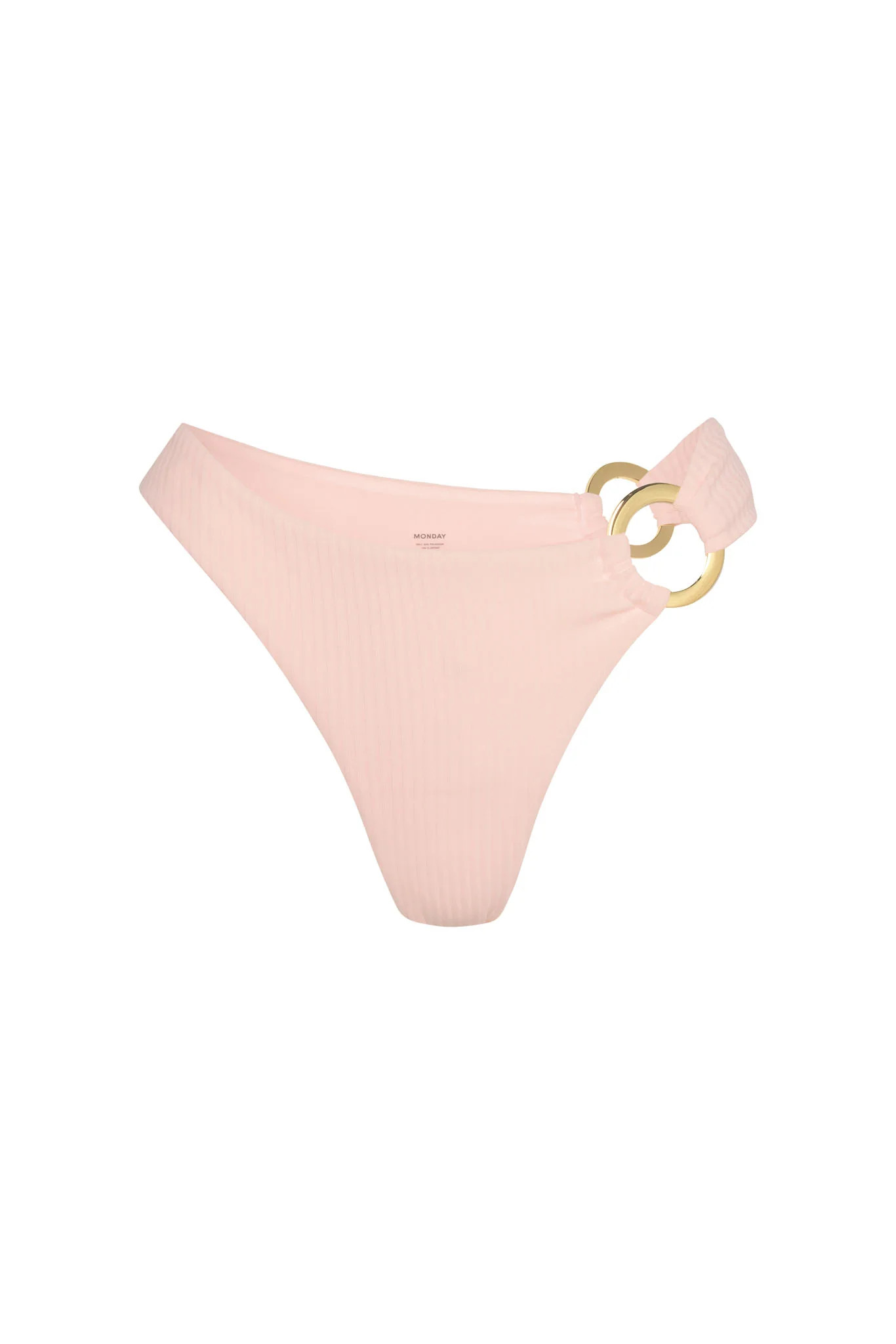 Bronte Bottom - Powder Pink Rib | Monday Swimwear