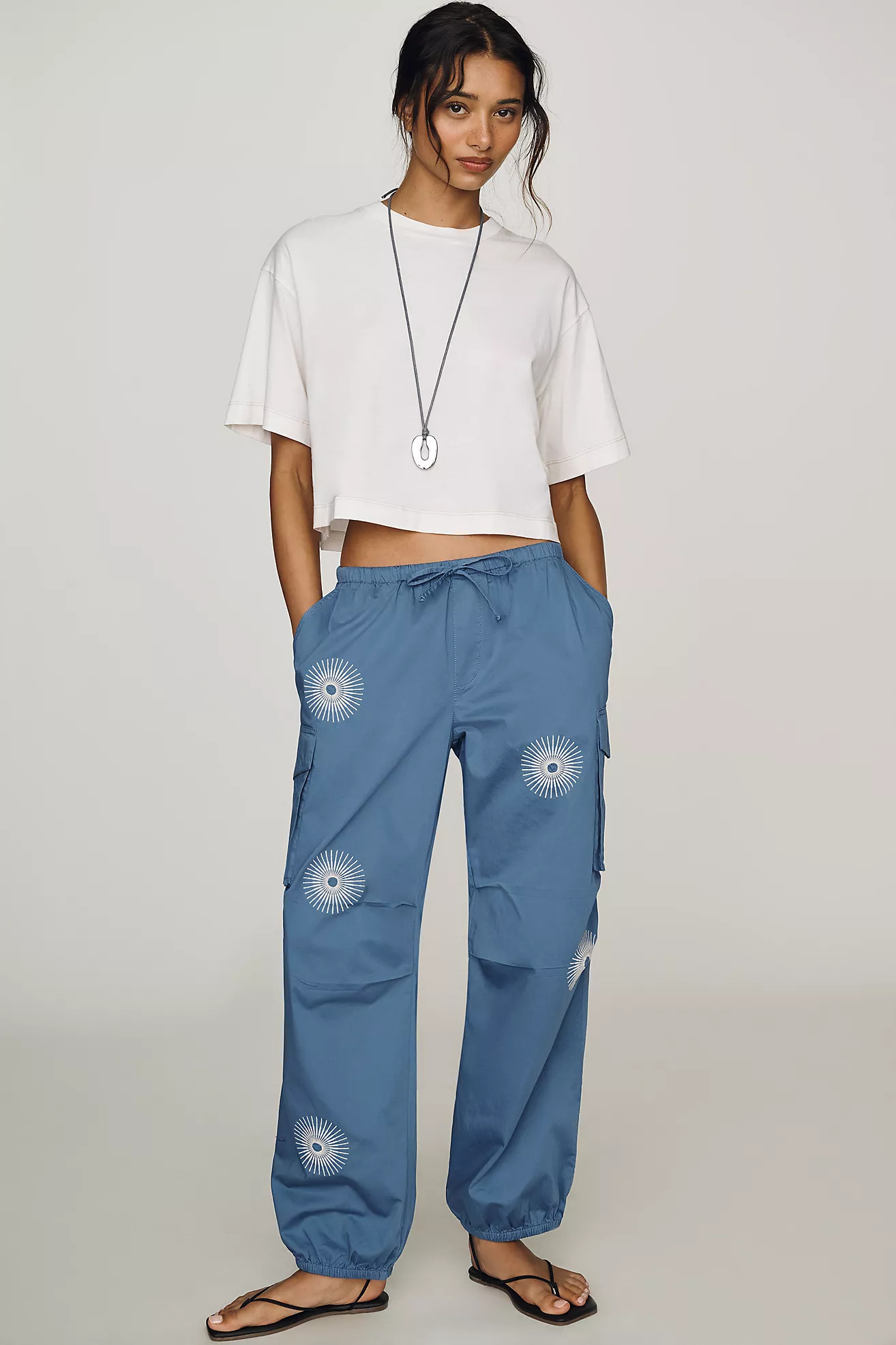 Pilcro Cotton Balloon Pants | Anthropologie (US)