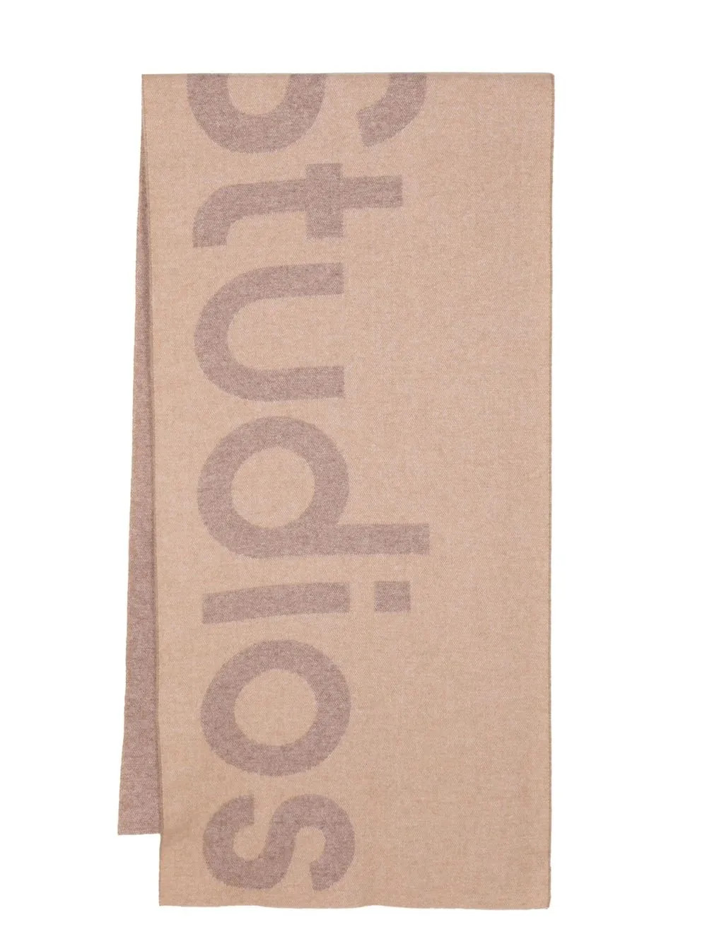 Acne Studios logo-knit Wool Scarf - Farfetch | Farfetch Global