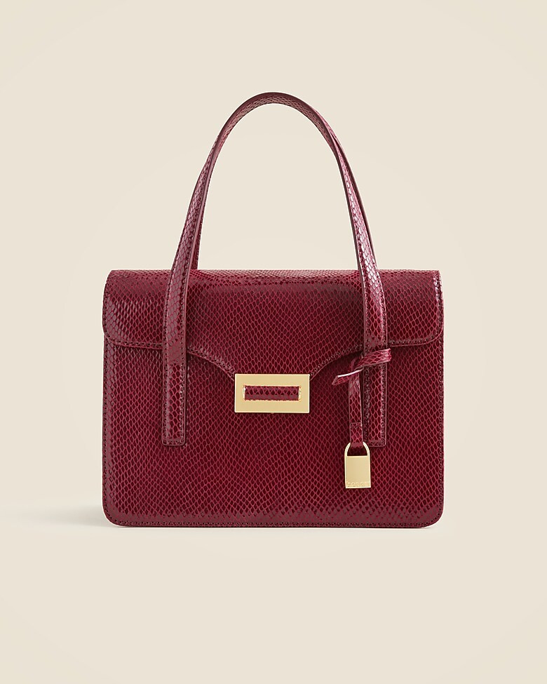 Edie accordion bag in Italian leather | J. Crew US