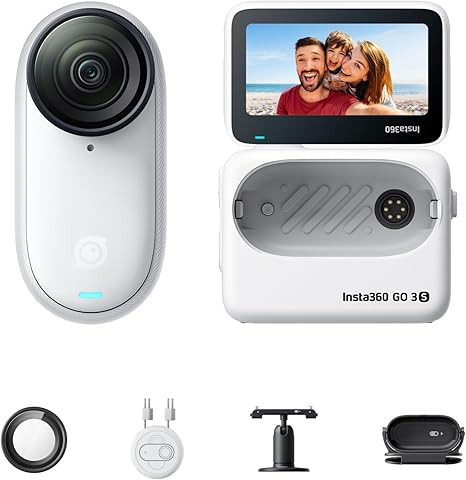 Insta360 GO 3S - 128 GB White 4K Tiny Portable Vlogging Camera, Hands-Free POVs, Mount Anywhere, ... | Amazon (US)