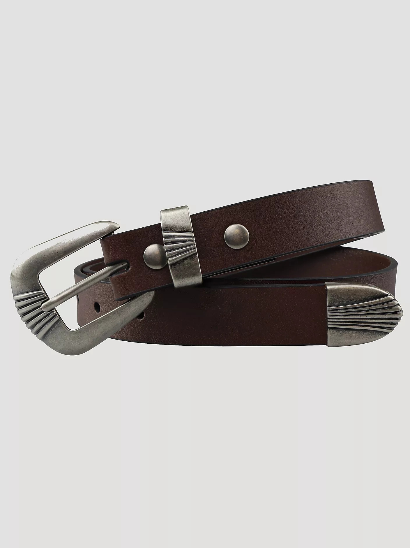 Women's Wrangler® Scallop 3 Piece Buckle Belt | Wrangler