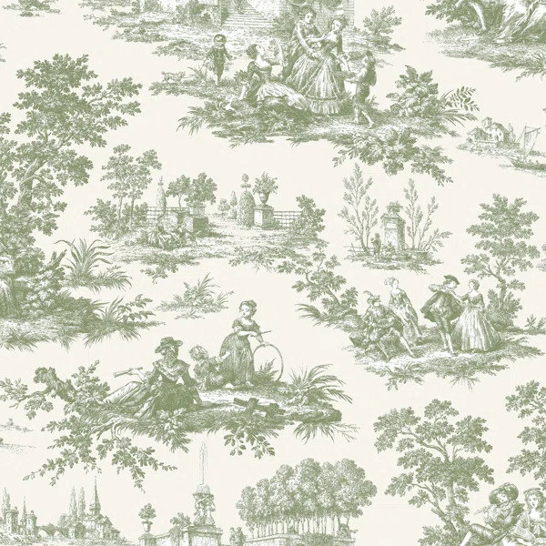 Cottage Chic Cottage Chic Botantical Floral Leaves EcoDeco Material 33' L x 21" W Wallpaper Roll | Wayfair North America