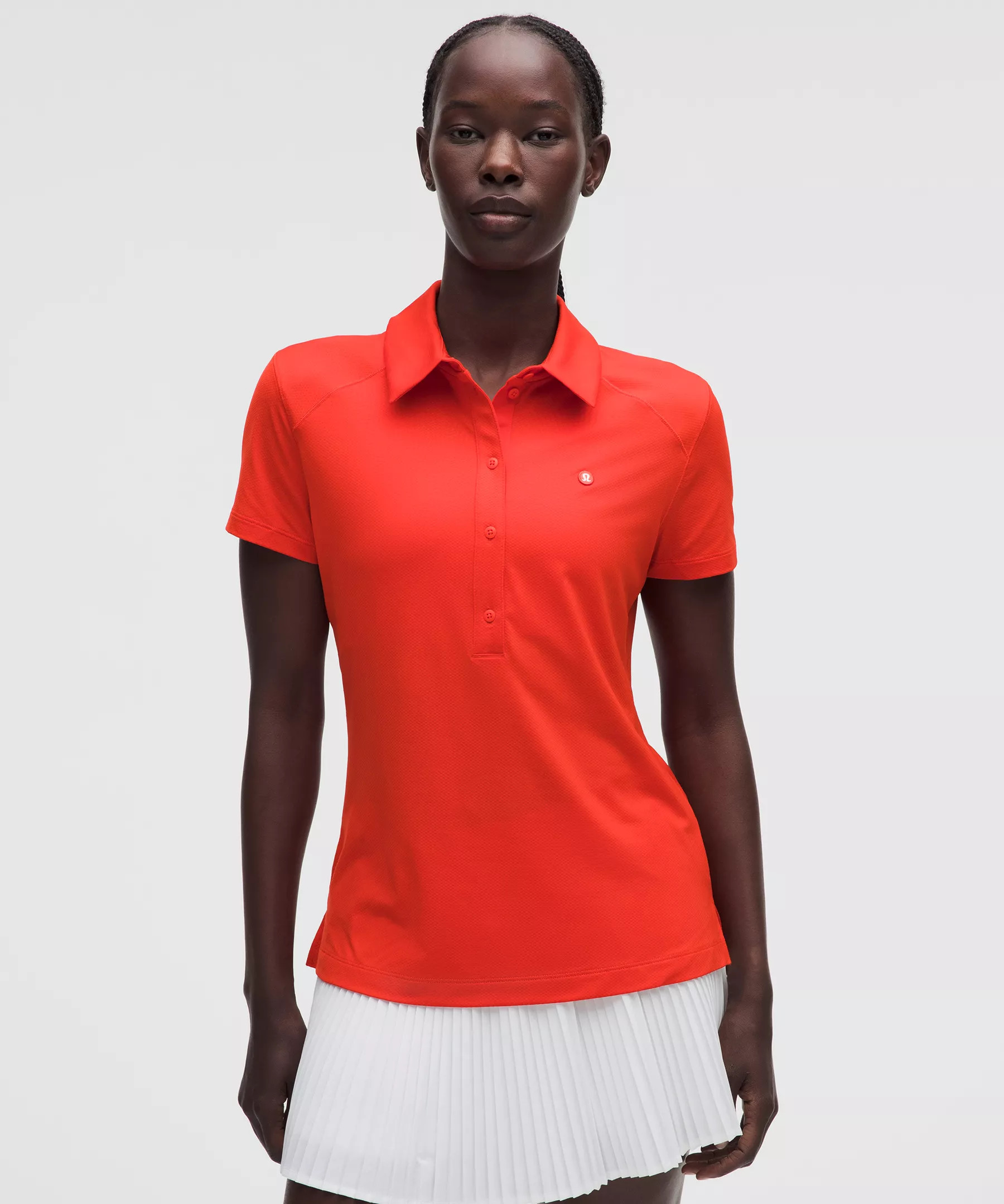 Quick-Dry Short-Sleeve Polo Shirt Straight Hem *Logo | Women's Polo Shirts | lululemon | Lululemon (US)
