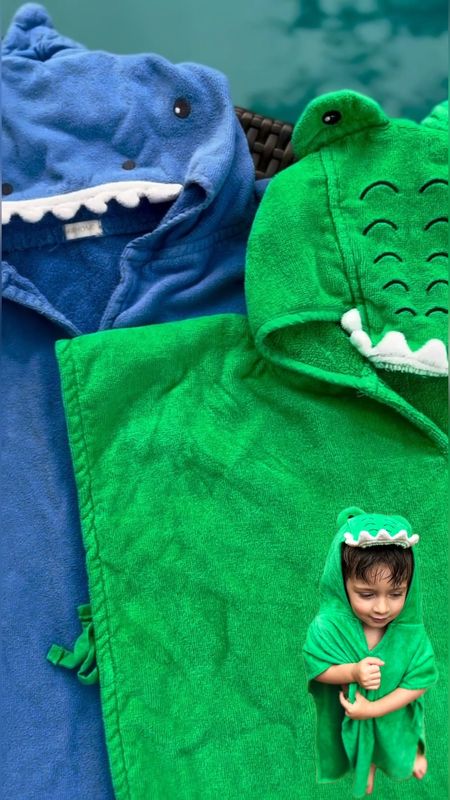 Kids beach poncho towel
Bobo’s favorite towels, he would wear them just because around our pool. Love the quality, love the animal hoodie giraffe one is already on its way to us.

#toddler #vacation #beach #towels #poncho #shark #alligator #vacay #hm #kids 

#LTKstyletip #LTKtravel #LTKkids