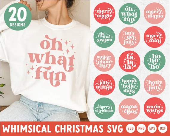 Retro Christmas SVG  Holly Jolly SVG  Cute Christmas SVG  - Etsy | Etsy (US)