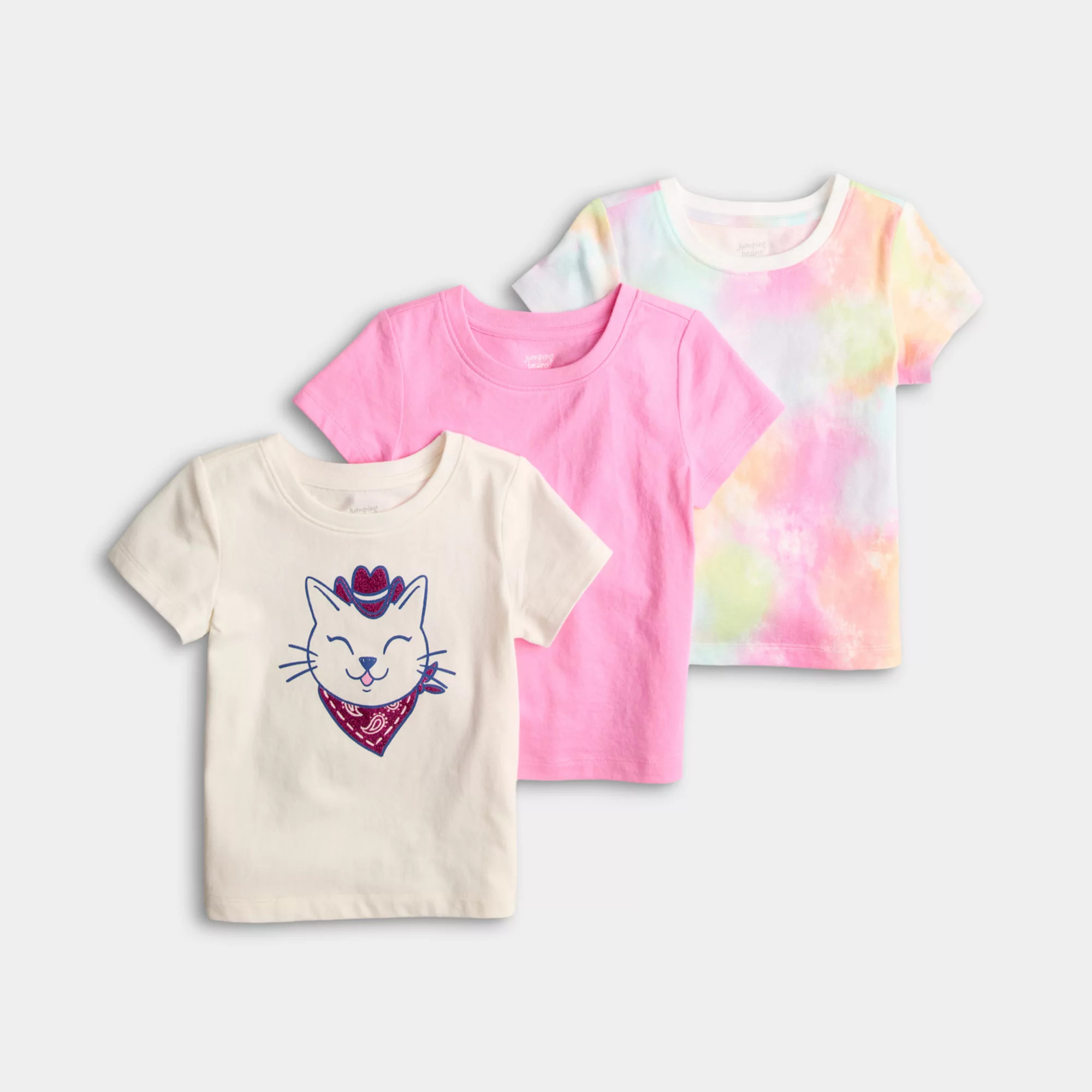 Girls 4-12 Jumping Beans® 3-Pack Short Sleeve T-Shirt Set | Kohl's