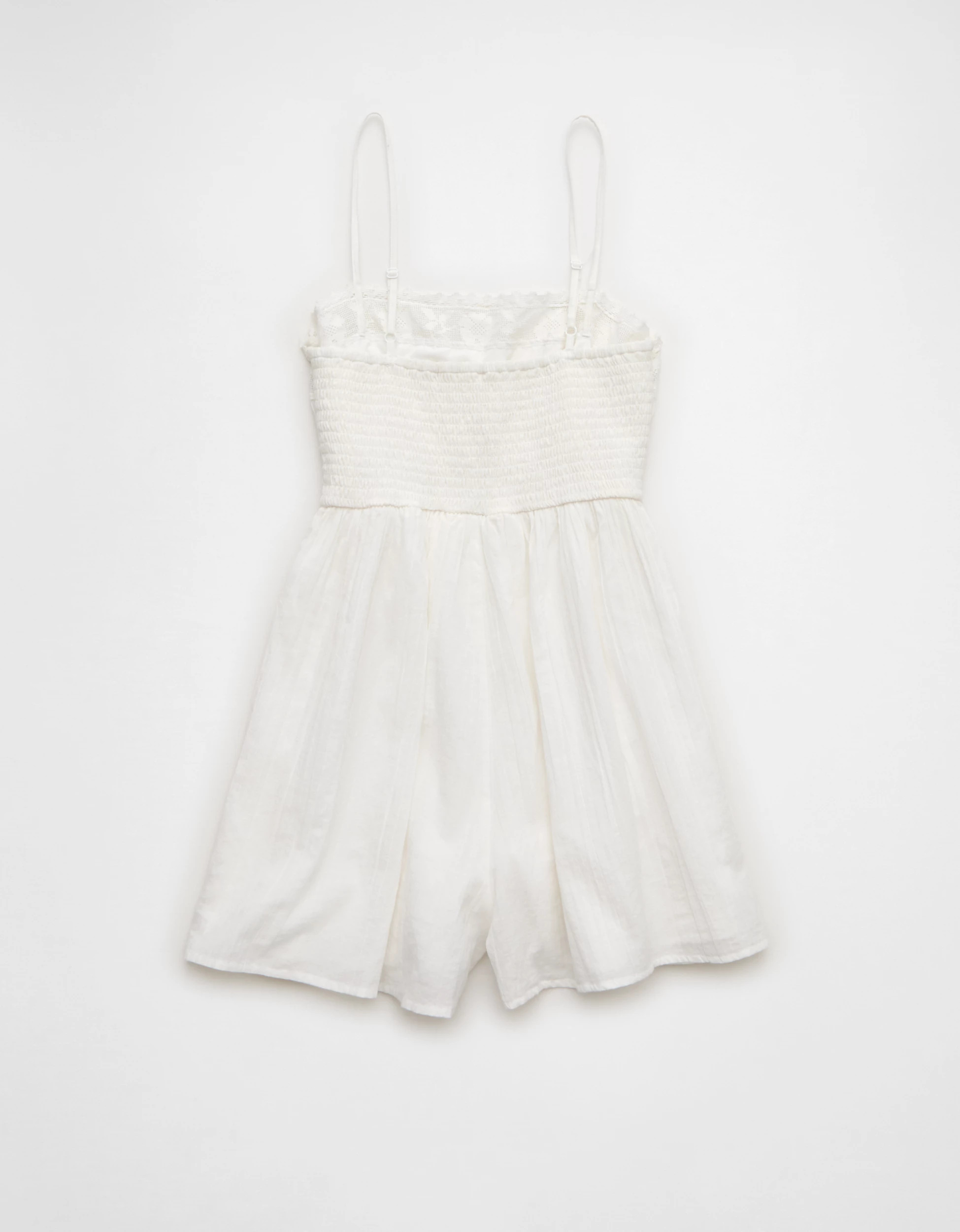 AE Lace Pintuck Romper | American Eagle Outfitters (US & CA)