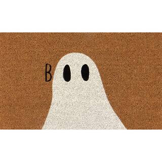 Boo Ghost 18 in. x 30 in. Coir Doormat | The Home Depot