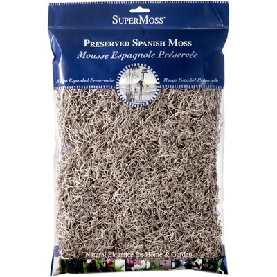 SuperMoss Preserved Spanish Moss Decorative Filler - Natural | Target