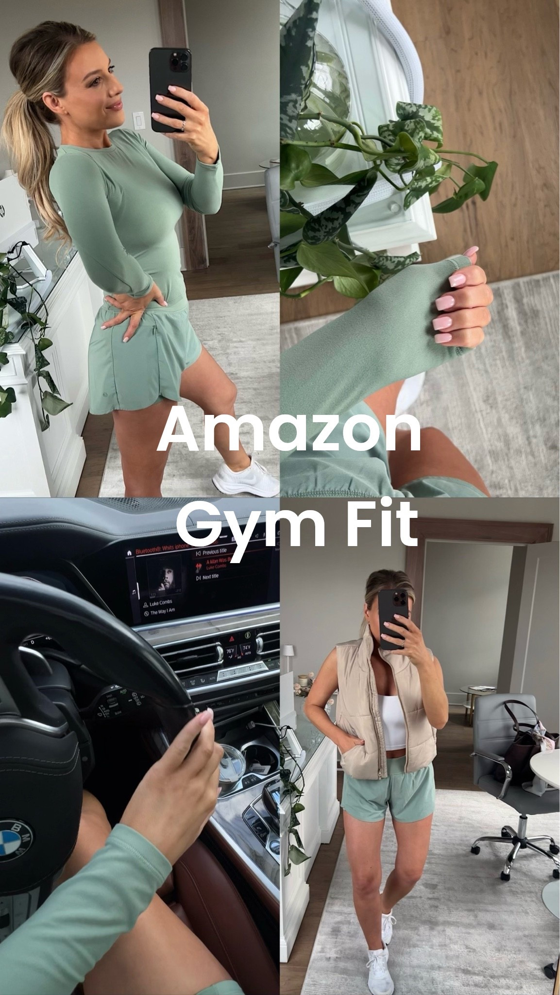 Could not be more obsessed with this gym outfit all from Amazon 🙌🏻 

Wearing size XS in top and bottom! 

Gym outfits, workout outfits, gym fit, Amazon

#LTKootd #LTKActive