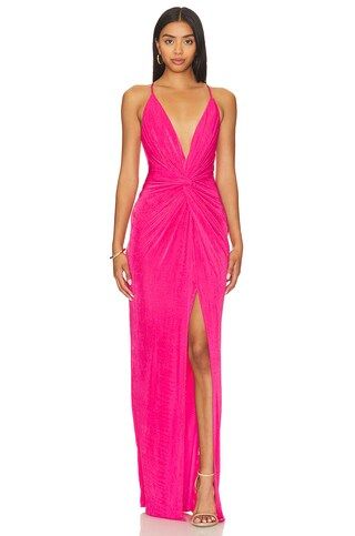 Pixie Gown in Pink Peacock | Revolve Clothing (Global)