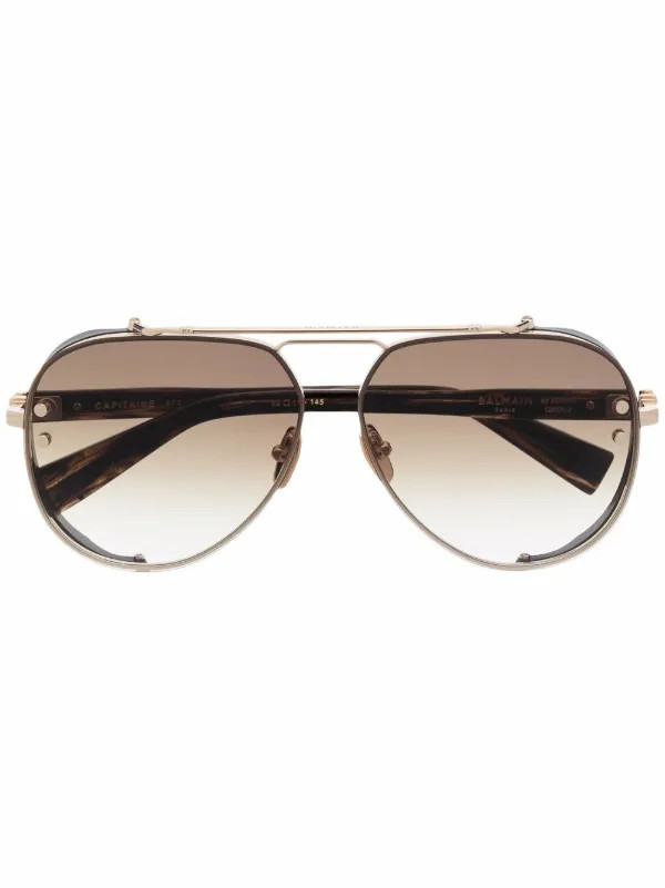 pilot-frame logo-arm sunglasses | Farfetch Global