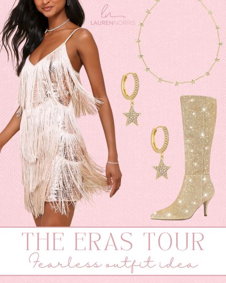 The Eras Tour Fearless outfit idea ✨🤍

#LTKFindsUnder100 #LTKFindsUnder50