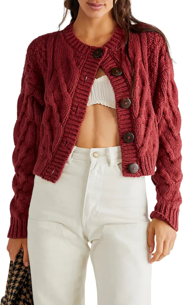 Bonfire Cable Knit Cardigan | Nordstrom