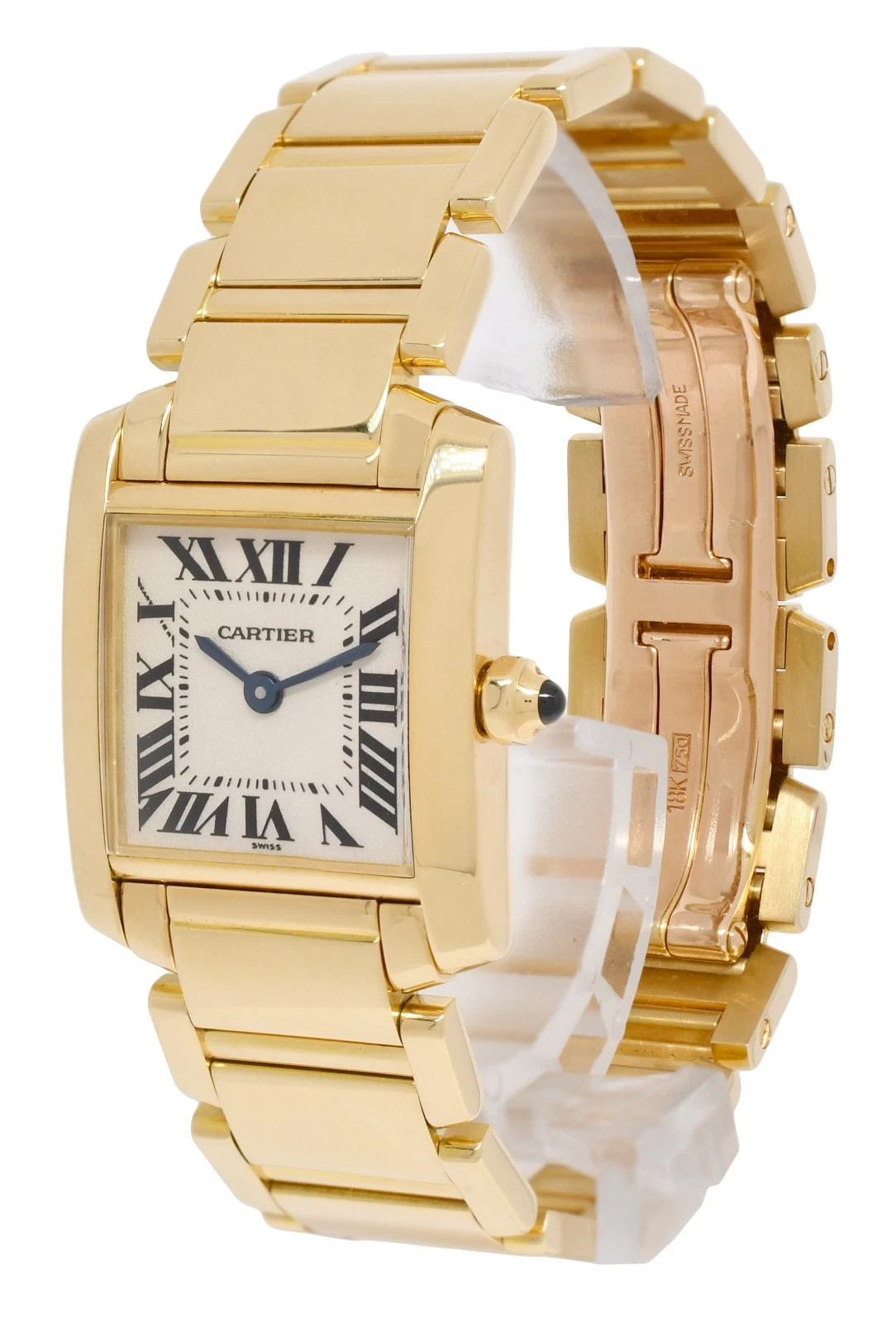 Cartier Tank Francaise Small 18k Yellow Gold Ivory Dial Ladies Quartz Watch 1820 | eBay | eBay US