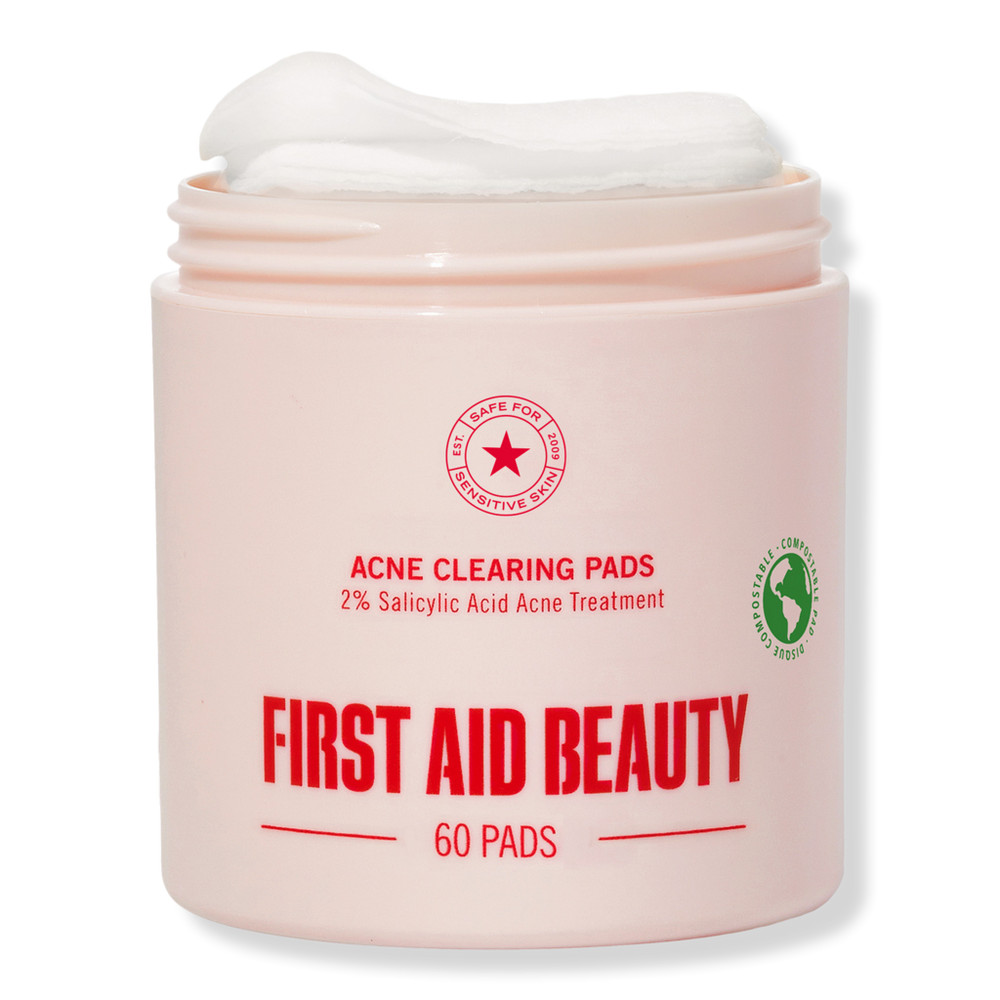 First Aid Beauty Acne Clearing Pads 2% Salicylic Acid Acne Treatment | Ulta