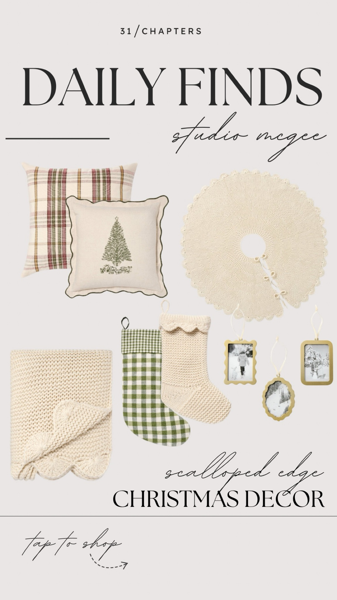 Charming & cozy  finds from the Studio McGee Christmas collection. 