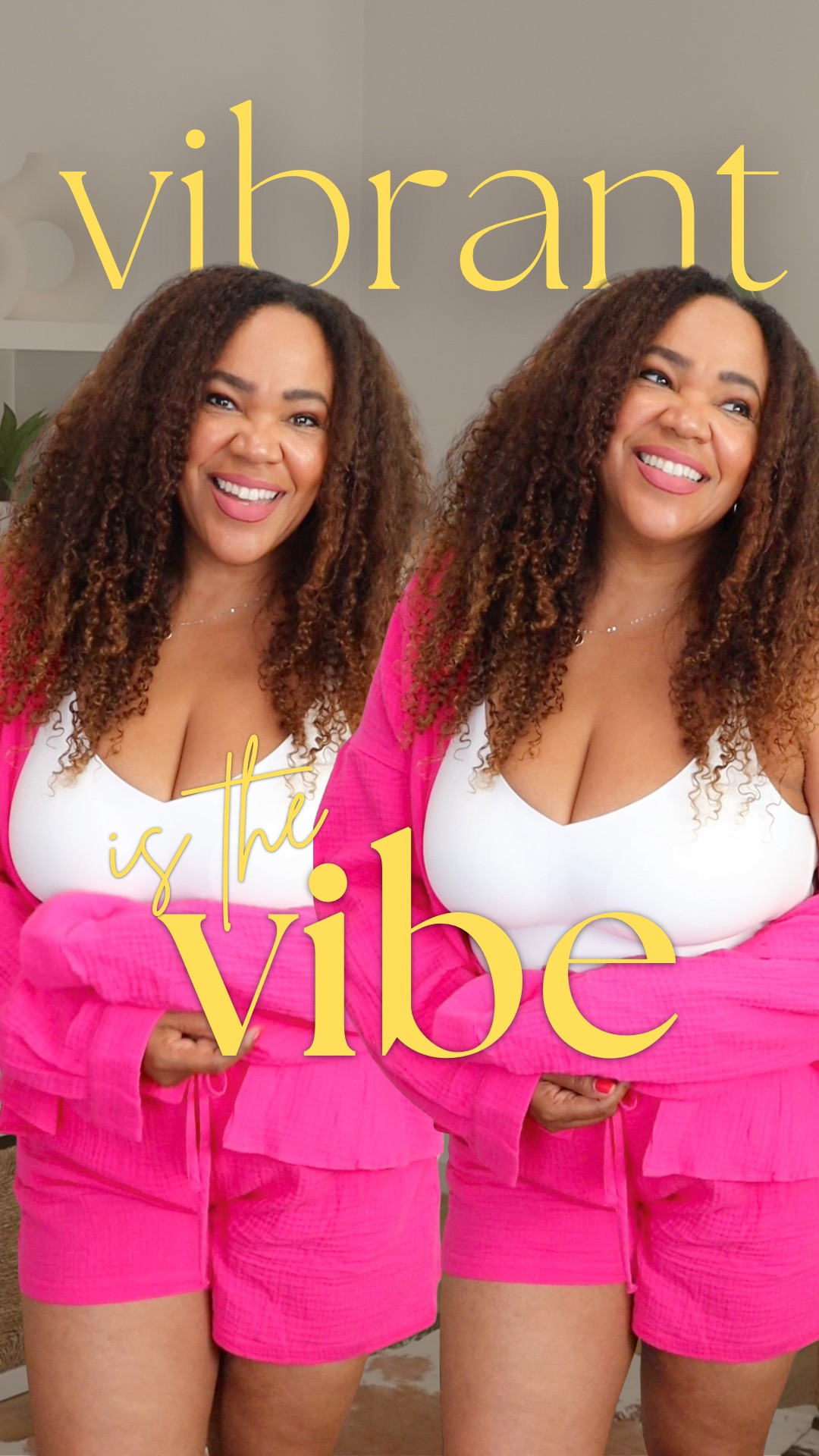 Yeah, vibrant color 💕 can be the vibe in your 40s! [ad] Got my @Honeylove Cami Bodysuit with a set. This bodysuit has a built in bra, while it smooths and supports. Wearing an xl 

💥Use my promo code link for 20% off!! ✨honeylove partner #affiliatelink

 https://checkout.honeylove.com/VRODRIGUEZ 


#LTKOver40 #LTKootd #LTKMidsize