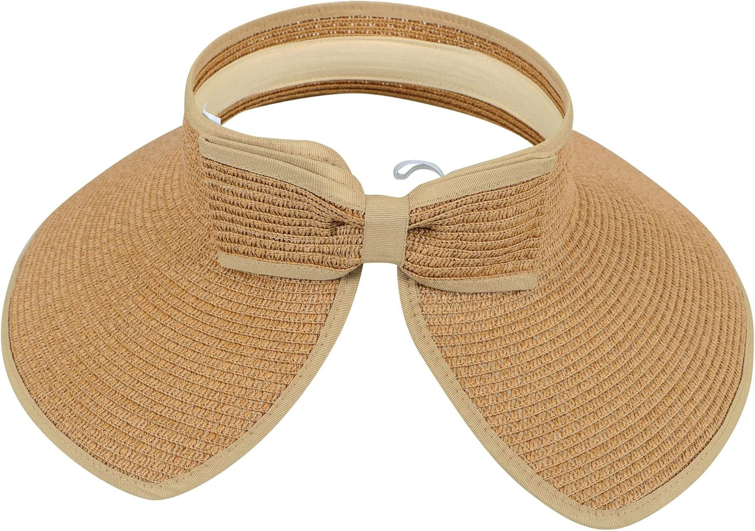 Simplicity Women's UPF 50+ Wide Brim Roll-up Straw Sun Hat Sun Visor | Amazon (US)