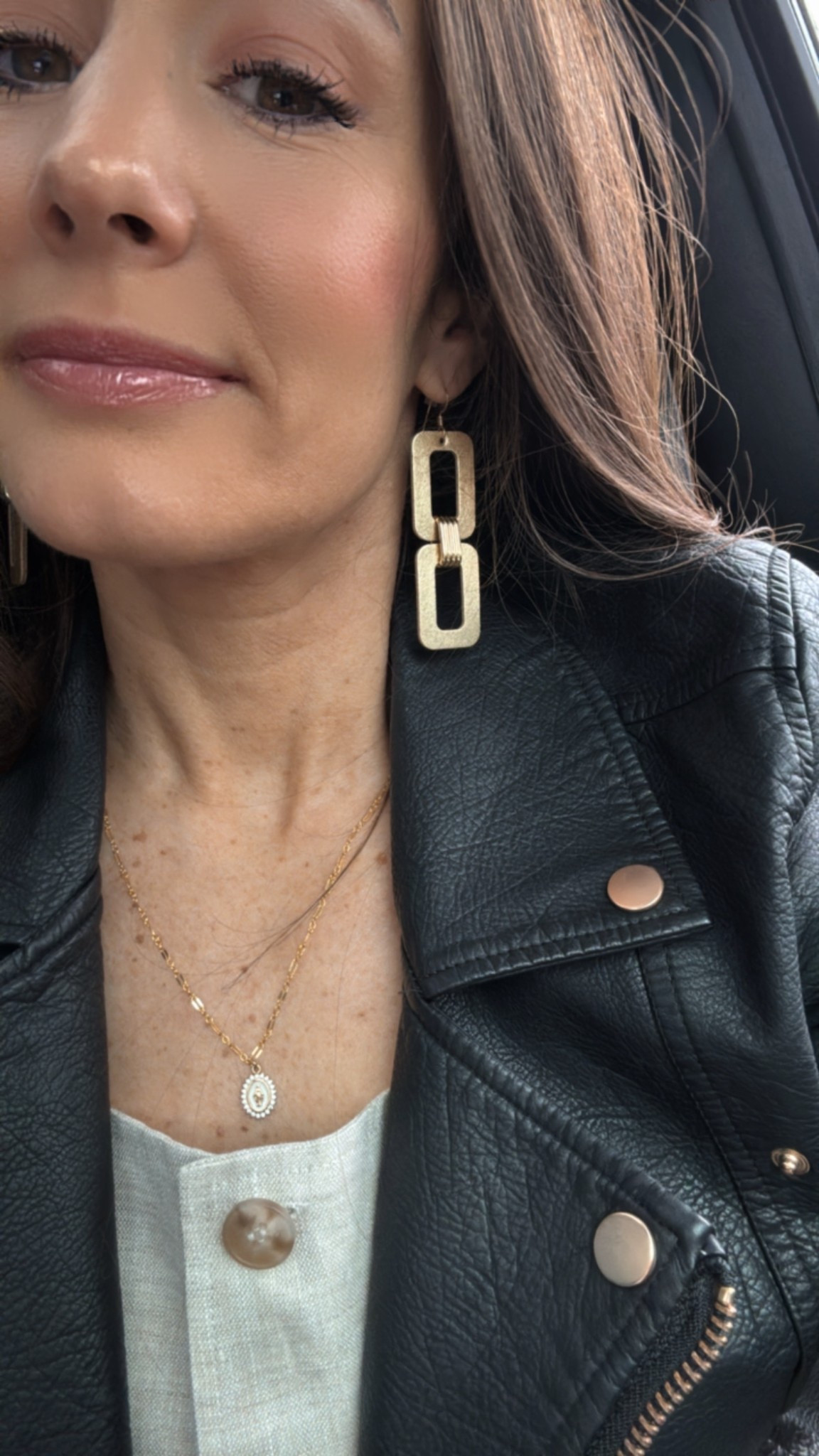 Genuine Italian leather earrings made to look like metal and super lightweight ✨ 

#LTKFindsUnder50 #LTKSaleAlert #LTKStyleTip