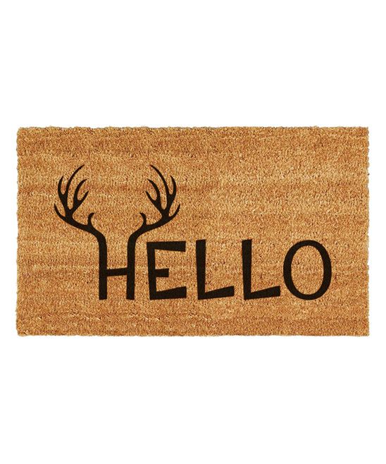 Antler 'Hello' Doormat | zulily
