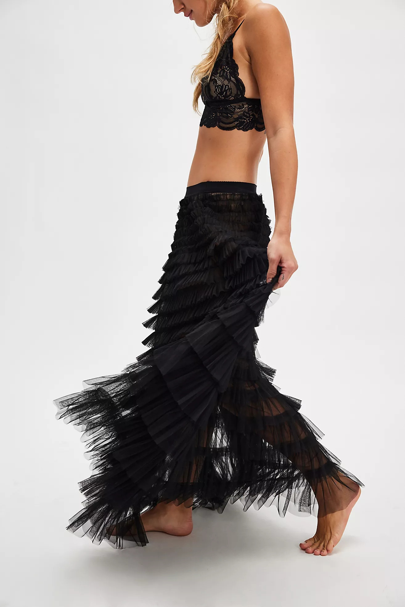 Return Of The Ruffle Maxi Slip Skirt | Free People (Global - UK&FR Excluded)