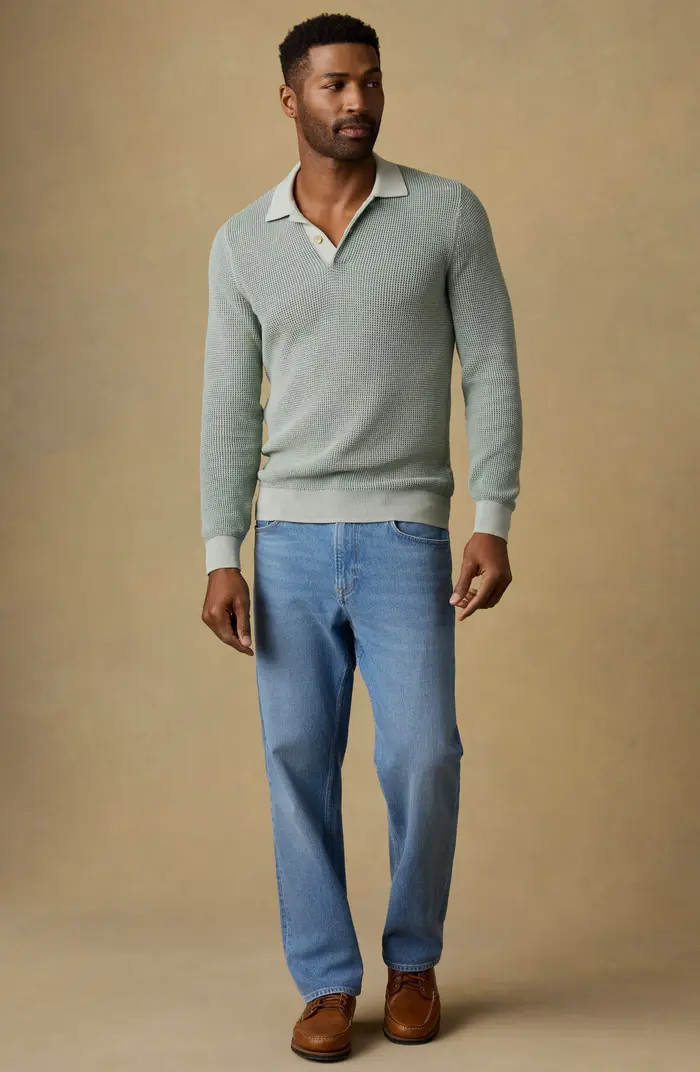 Sunwashed Organic Cotton Polo Sweater | Nordstrom