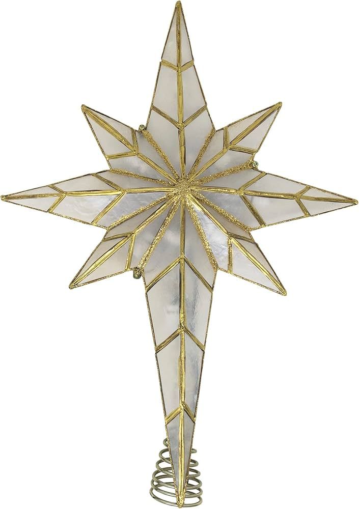 Kurt S. Adler 16.7-Inch UL 10-Light Bethlehem Star Treetop | Amazon (US)