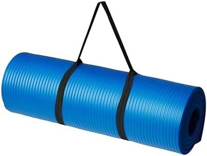 Amazon Basics Extra Thick Exercise Yoga Mat with Carrying Strap | Amazon (US)