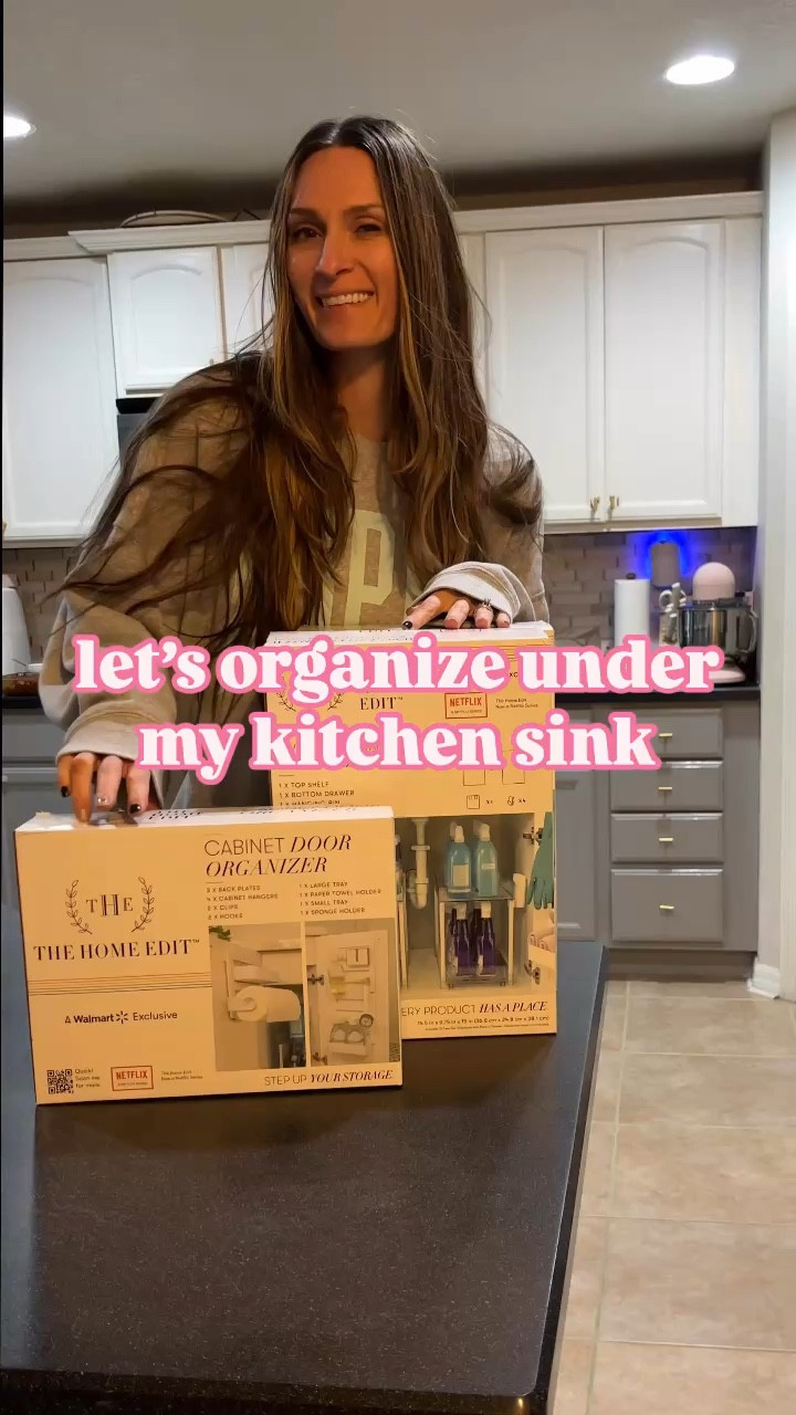 Finally organizing under my kitchen sink! I’ve been meaning to do this for a while now! 🚰🧽🫧 I can’t remember the last time I cleaned out under there. I’m so excited to finally have it organized and easy to sift through! The drawers are a total game changer! Plus I love the use of all the space with the door hanging organizers & the hanging hooks it comes with! 

** I used 2 drawers, the dish pod holder and a cabinet door organizer! 
#thehomeedit #thehomeeditatwalmart #walmarthome #IYWYK #walmartfinds #walmartforthewin #walmartshopping #walmartdeals #walmartstyle #walmart @walmart

#LTKHome #LTKSeasonal #LTKWatchNow