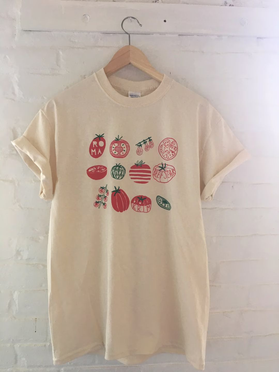 Tomato Shirt, Graphic Tee, Vegetable Screen Print Shirt, Clothing Foodie Gardening Gift - Etsy | Etsy (US)