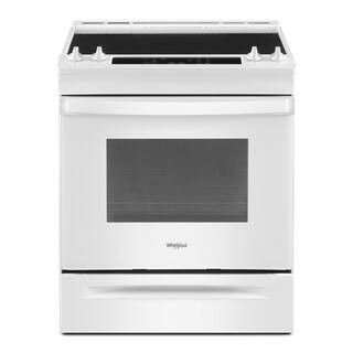 30 in. 4.8 cu. ft. 4 Burner Element Electric Range in White | The Home Depot