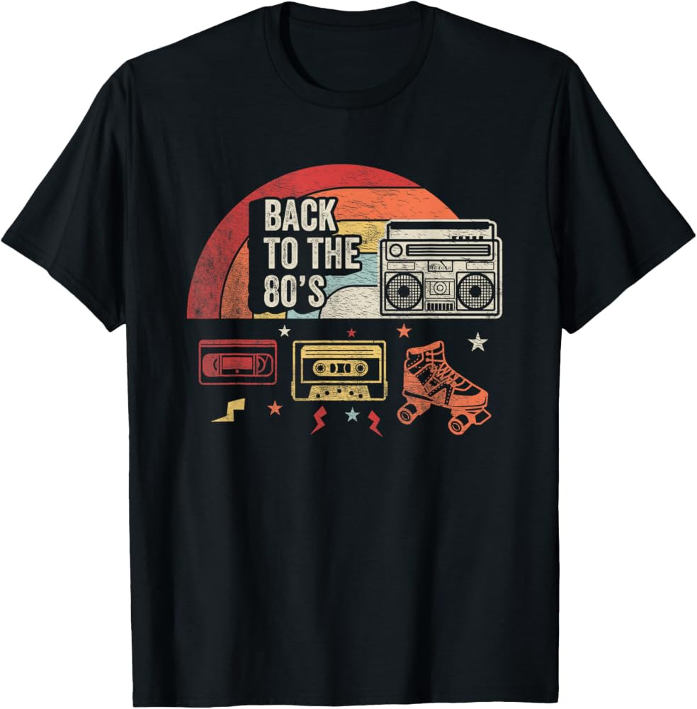 Back to The 80s Retro Vintage Throwback Graphic T-Shirt | Amazon (US)